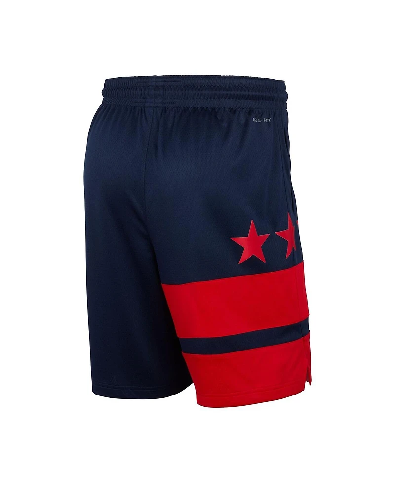 Jordan Men's Navy Washington Wizards Statement Edition Swingman Shorts