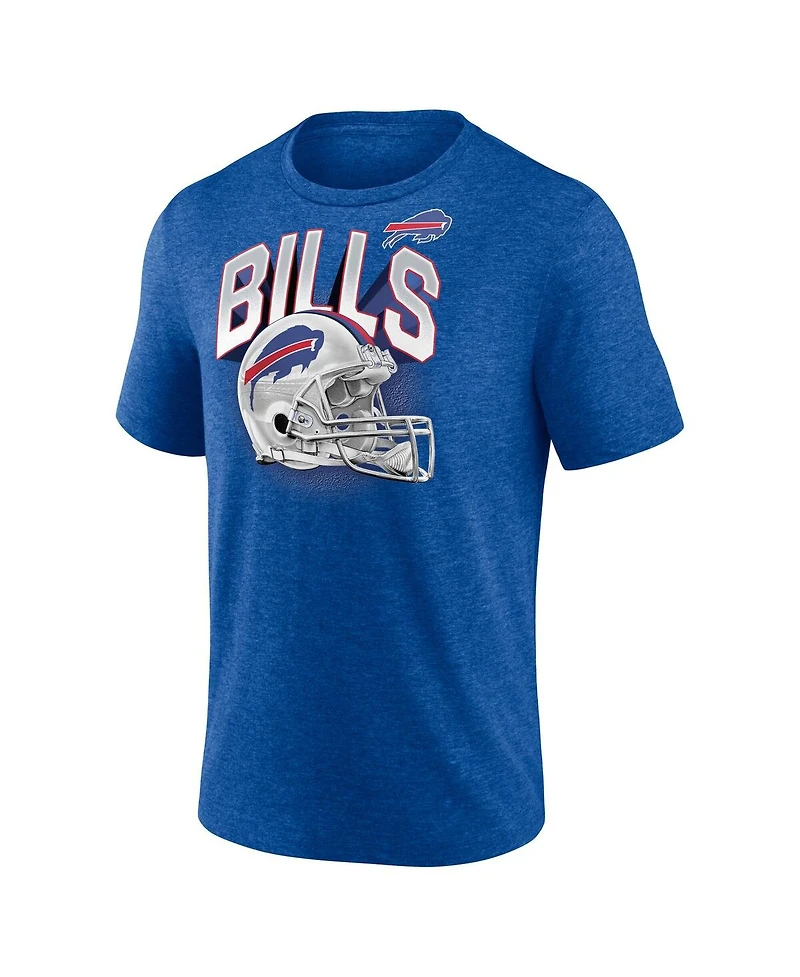 Fanatics Men's Heather Royal Buffalo Bills End Around Tri-Blend T-Shirt