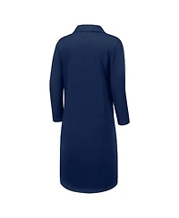 Tommy Bahama Women's Navy Dallas Cowboys Ashby Isles Three-Quarter Length Sleeve Pullover Jersey Dress