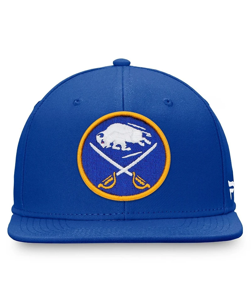Fanatics Men's Royal Buffalo Sabres Core Primary Logo Snapback Hat
