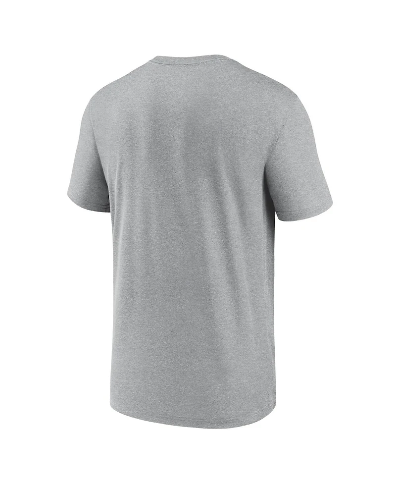 Jordan Men's Heather Gray Oklahoma Sooners On-Court Basketball Legend Practice Performance T-Shirt