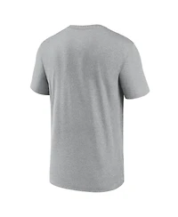 Jordan Men's Heather Gray Oklahoma Sooners On-Court Basketball Legend Practice Performance T-Shirt