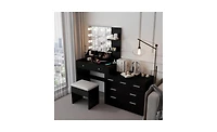 Makeup Vanity with Lights – Led Lighted Dressing Table Storage for Bedroom or Area