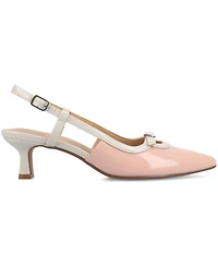 Journee Collection Women's Padma Slingback Kitten Heel Pumps