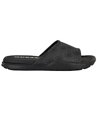 Guess Men's Magaria Branded Elevated Pool Slides