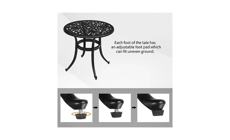 Phoenix Cast Aluminum Cocktail Table for Outdoor Entertaining