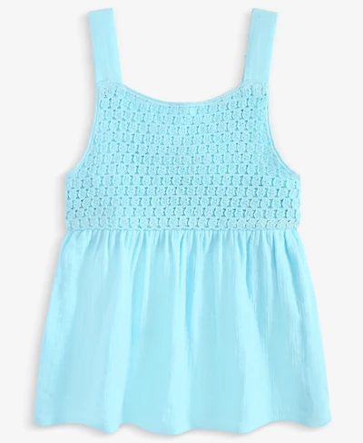 Epic Threads Little & Big Girls Cotton Crochet Swing Tank Top, Exclusively at Macy's
