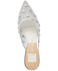 Dolce Vita Women's Clara Embellished Mesh Pointed-Toe Heeled Mules
