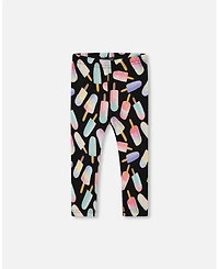 Deux par Deux Toddler Girls Printed Capri Leggings Ice Lollipops - Toddler|Child