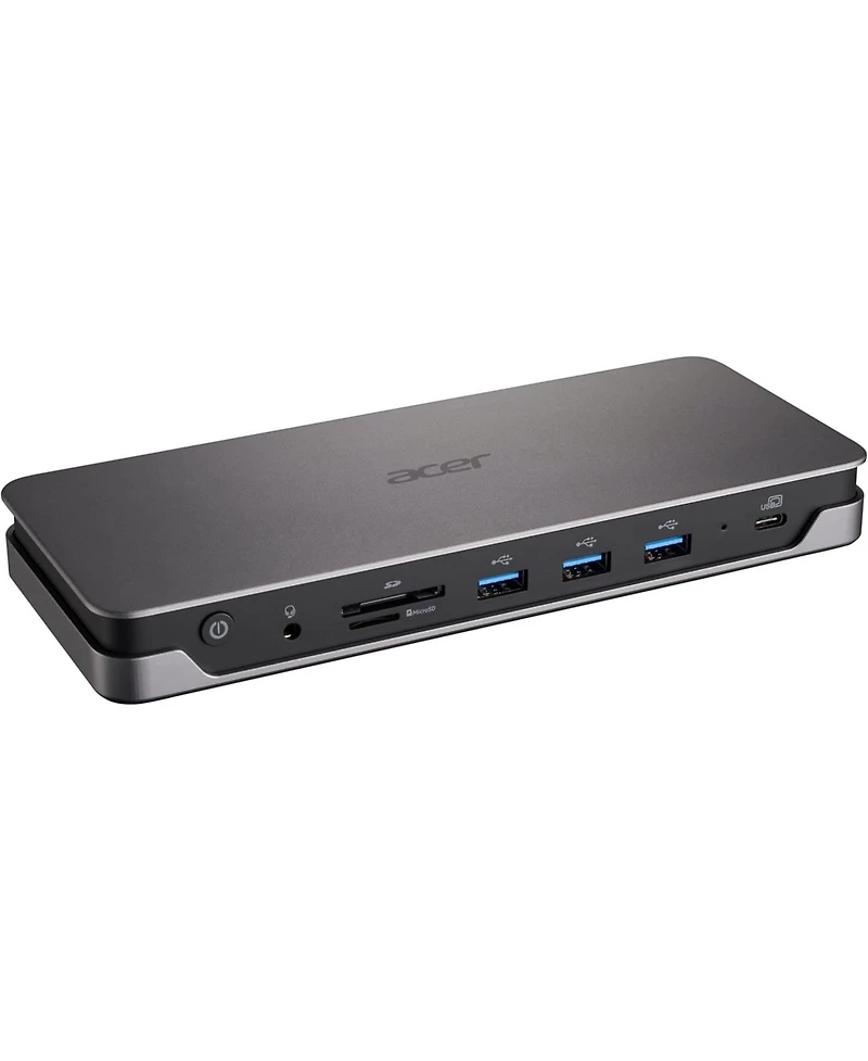 acer Usb Type-c Gen 1 Dock | 2 x Hdmi 2.0 Ports | 1 x Display Port | 3 x Usb 3.1 Gen1 Ports | Ethernet | Power Delivery – 85W | Sd Card Reader