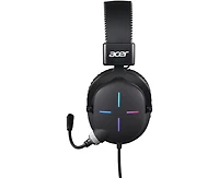 acer Nitro Gaming Headset Ii: 50mm Drivers | Retractable Omni-Directional Noise-Canceling Microphone with On-Cable Controls | Over-Ear Design with Rgb