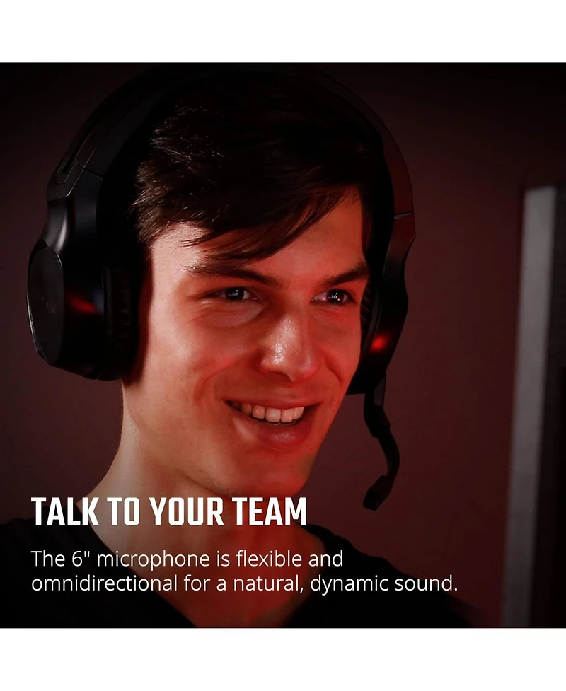 acer Nitro Gaming Headset with Flexible Omnidirectional Mic, Adjustable Headband, Black