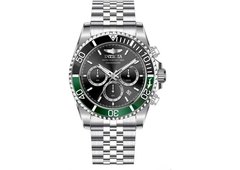 Invicta Men's 48380 Pro Diver Quartz Chronograph Black Dial Watch