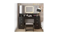 Vanity Table Set – Stylish Makeup Desk with Mirror and Storage for Bedroom or Dressing Room