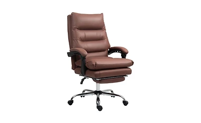 Massage Office Chair with Lumbar Support and Reclining Function