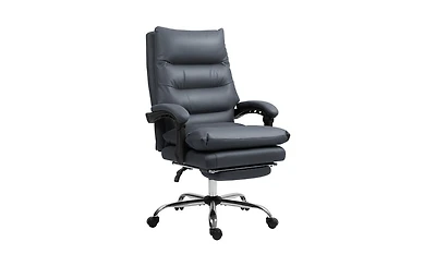 Massage Office Chair with Lumbar Support and Reclining Function