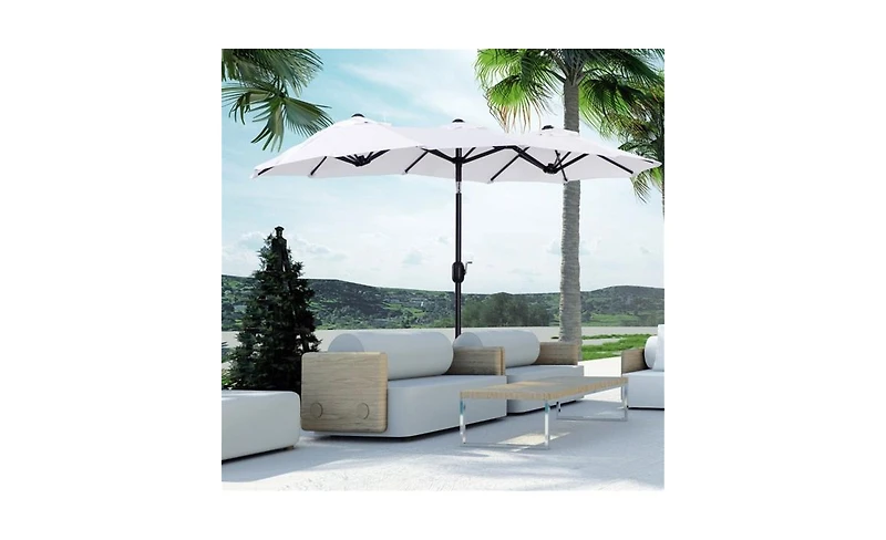 Heavy-Duty Outdoor Beach Umbrella for Sun Protection and Beach Days