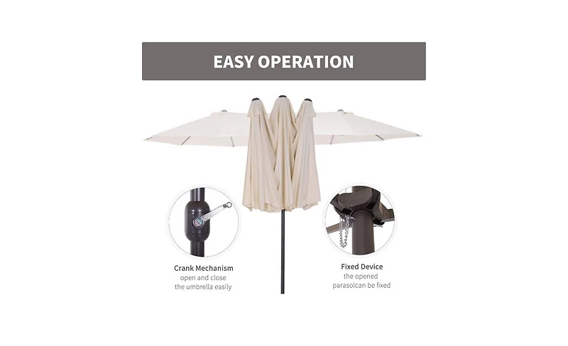 Portable Outdoor Beach Umbrella for Sunshade and Beach Relaxation