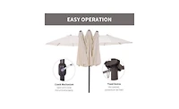 Portable Outdoor Beach Umbrella for Sunshade and Beach Relaxation