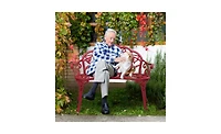 Durable Outdoor Patio Bench for Garden, Deck, or Yard Seating