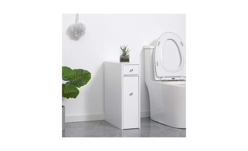 Paper Cabinet / Side Table / Bathroom Corner Cabinet Space-Saving Storage for Bathroom or Home Use