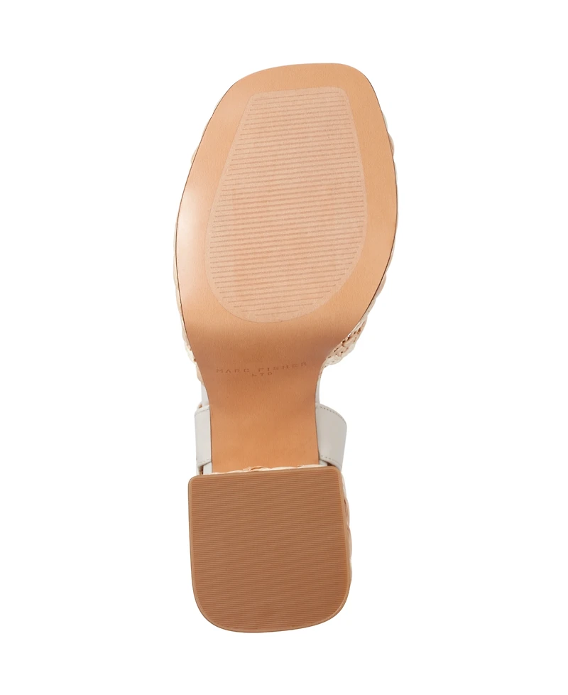 Marc Fisher Ltd Women's Juliey Woven Block Heel Platform Sandals