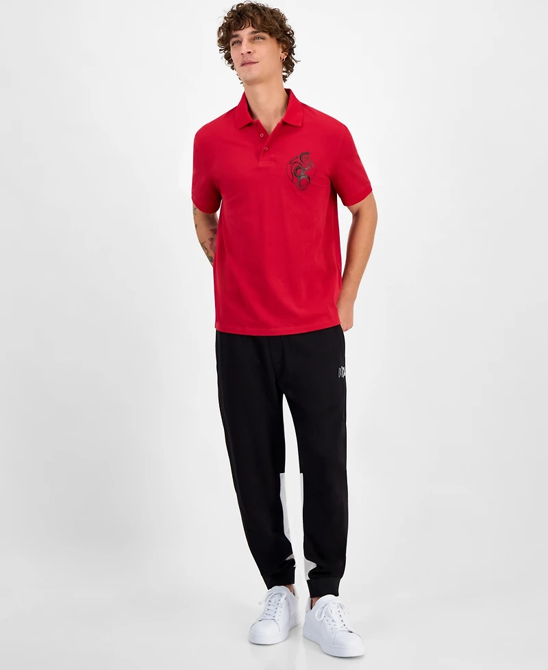 A|X Armani Exchange Men's Lunar New Year Polo Shirt