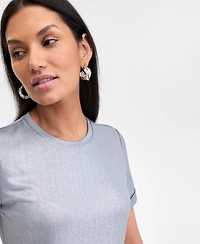 I.n.c. International Concepts Women's Foil T-Shirt, Exclusively at Macy's