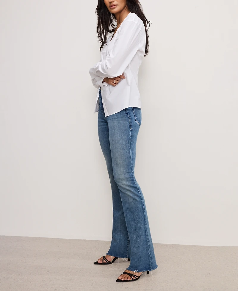 Good American Women's Soft Tech Bootcut Jeans