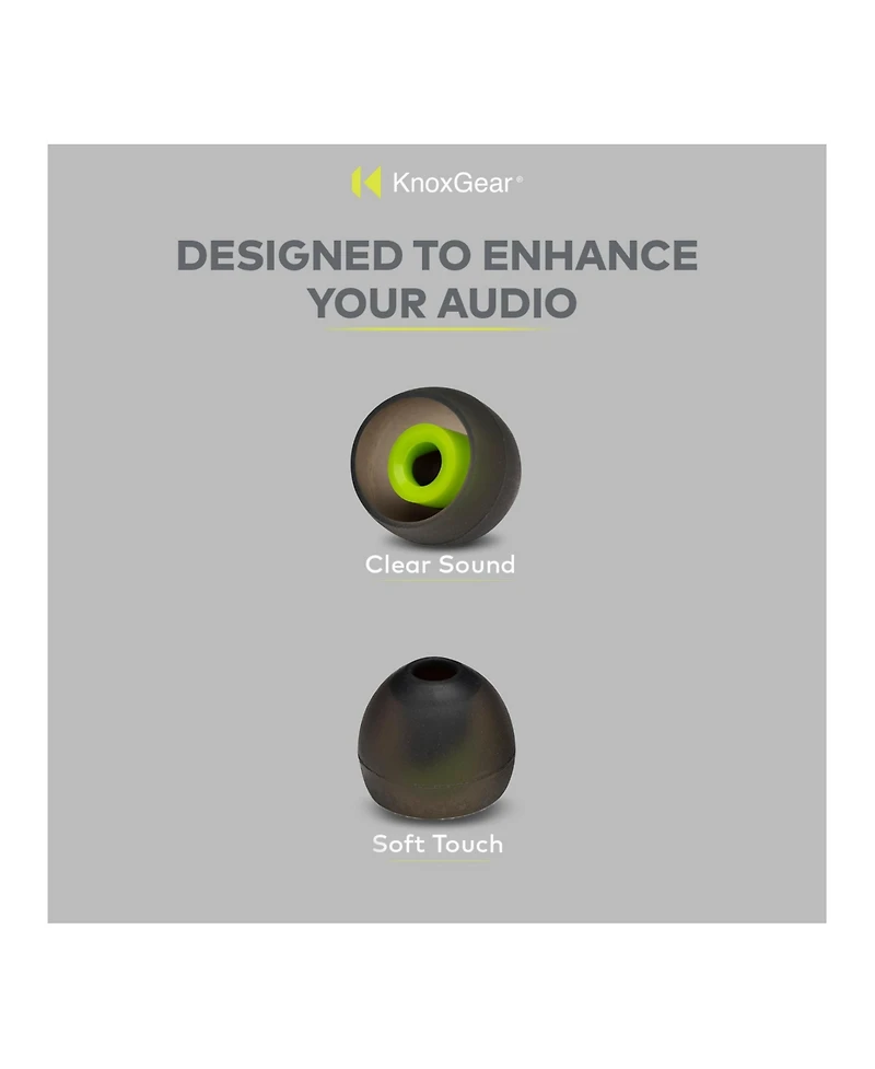 Sony WFC510 Truly Wireless Earbuds (Yellow) with Silicone Earbud Replacement Tips for In-Ear Headphones (Black, 6-pack)