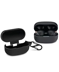 Sony Wf-1000XM4 Replacement Oem Charging Case (Black) with Silicone Case Bundle