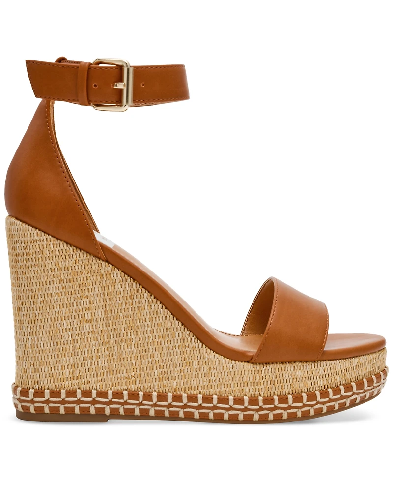 Dv Dolce Vita Women's Tammara Ankle-Strap Platform Whipstitch Wedge Sandals