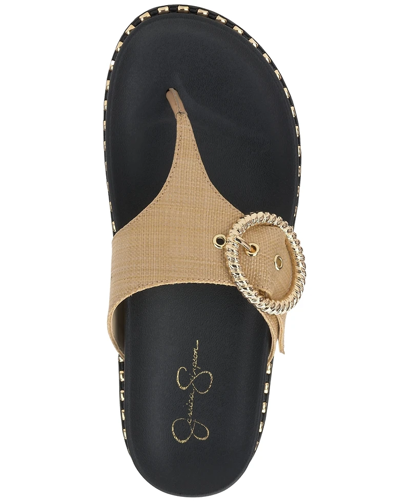 Jessica Simpson Women's Cymmeri Hooded Thong Flat Sandals