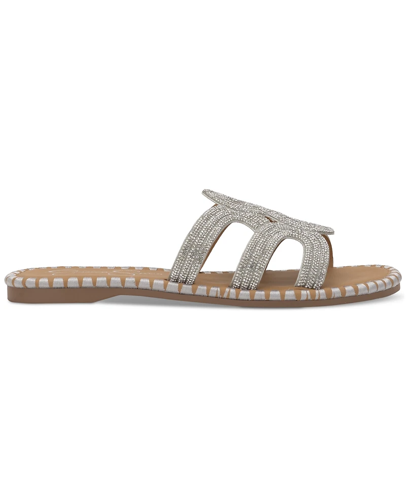 Jessica Simpson Women's Bria Rhinestone Slide Sandals