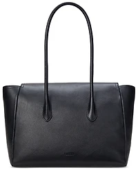 Lauren Ralph Pebbled Leather Extra-Large Tanner Satchel
