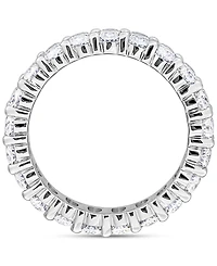 Macy's Moissanite Oval-Cut Ring (4-1/5 ct. t.w.) in Sterling Silver