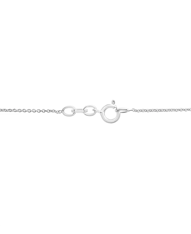 Lab-Created Opal (1-1/10 ct. t.w.) & Lab-Created White Sapphire (1/5 ct. t.w.) Vine Inspired 18" Pendant Necklace in Sterling Silver