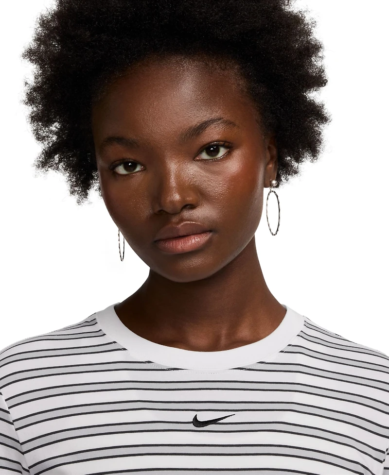 Nike Sportswear Women's Chill Knit Slim Striped T-Shirt