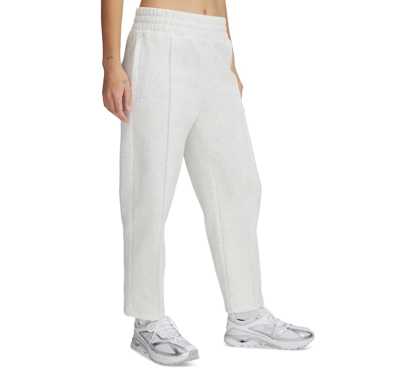 Under Armour Women's Rival Fleece Pintuck Ankle Pants