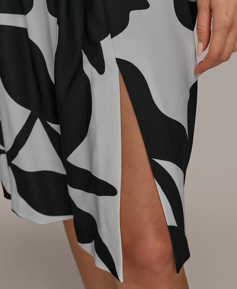 Donna Karan New York Women's Belted Sleeveless Sheath Dress