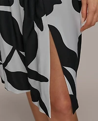 Donna Karan New York Women's Belted Sleeveless Sheath Dress