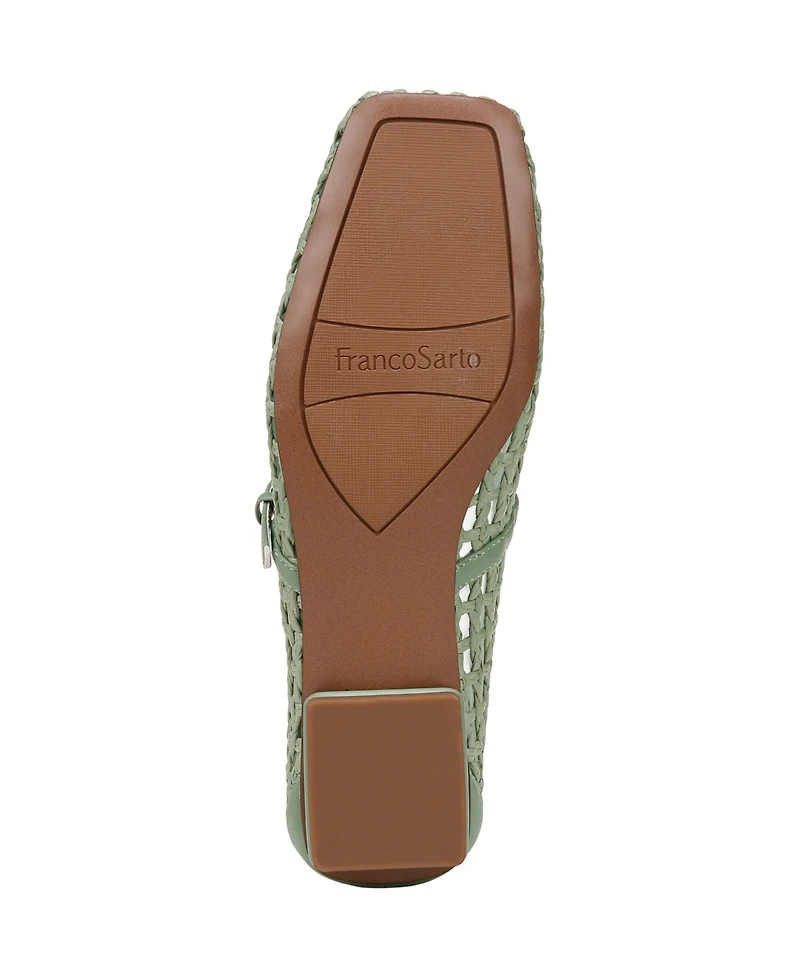 Franco Sarto Women's Tinsley 2 Square Toe Mary Jane Flats