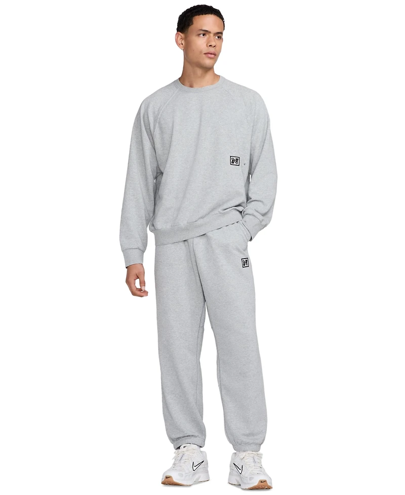 Nike Heritage Men's Dri-fit Fleece Long Sleeve Crewneck Fitness Sweatshirt