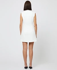 French Connection Women's Whisper Sleeveless Tux Dress