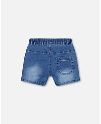 Deux par Toddler Boys Denim Short Dark Blue - Toddler|Child