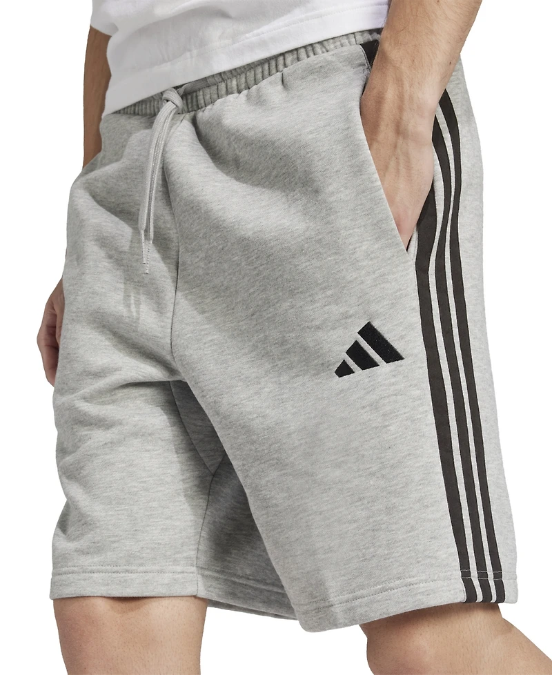 adidas Men's Essential Three Stripes Fleece Shorts
