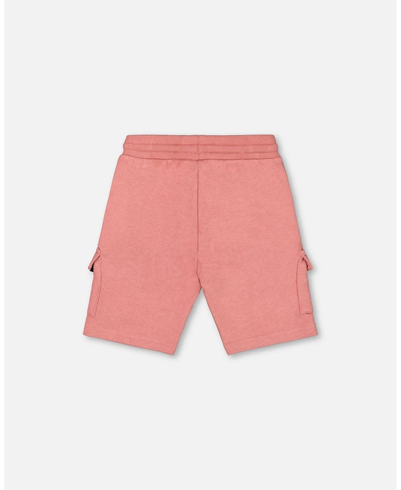 Deux par Toddler Boys French Terry Short Dark Old Rose - Toddler|Child