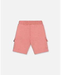 Deux par Toddler Boys French Terry Short Dark Old Rose - Toddler|Child