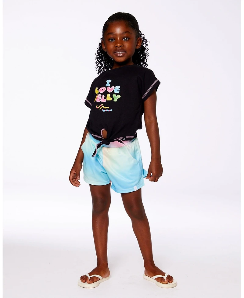 Deux par Toddler Girls Printed Short Multicolored Tie Dye - Toddler|Child