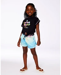 Deux par Toddler Girls Printed Short Multicolored Tie Dye - Toddler|Child